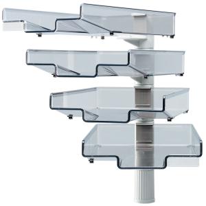 Schwenkflügler mit 4 Schalen, lichtgrau Hansa h5034002 (4011028007694)