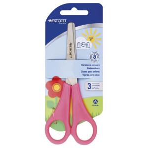 Bastelschere Kids, rund, 130 mm, gelb/ orange WESTCOTT E-21593 00 (4027521513181)