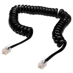 Hörerkabel RJ10 Stecker - RJ10 Stecker, gewendelt DIGITUS AK-460101-020-S (4016032330110)