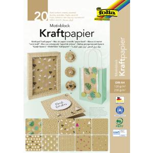 Motivblock 'Kraftpapier', DIN A4, 20 Blatt folia 48798 (4001868103304)