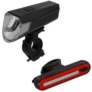 Fahrrad-Akku-LED-Beleuchtungs-Set, 80 Lux FISCHER 50647 (4008153029257)