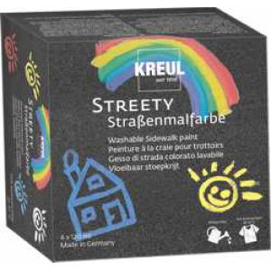 Straßenmalfarbe STREETY, 120 ml, Starter Set KREUL 43100 (4000798123093)