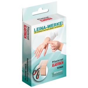 LEINA Pflaster-Set 'Elastisch', 10-teilig, hautfarben REF 75400 (4011166754009)