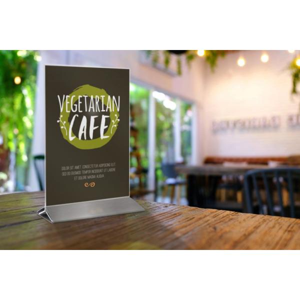 Tischaufsteller POSTER FRAMES, A6, mit Metallfuß Securit PFT-ACM-A6 (8719075285725)