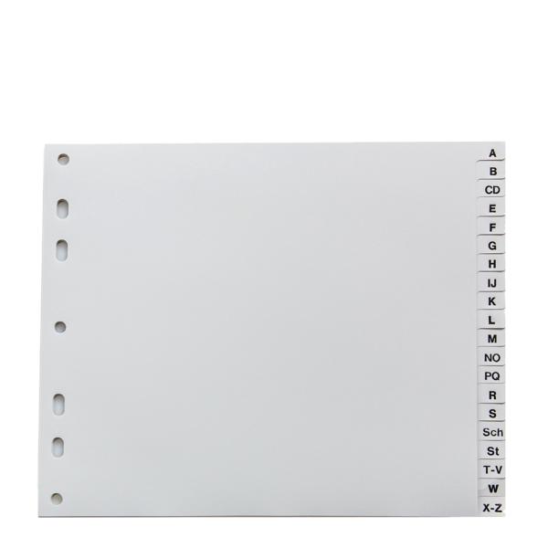 Kunststoff-Register, A-Z, A4 halbe Höhe, 20-teilig proOFFICE 100810561 (8595033205598)