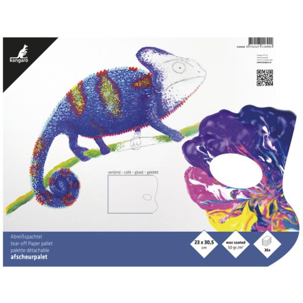 Abreißpalette, 36 Blatt, 50 g/ qm, 230 x 305 mm, weiß kangaro K-830150 (8712127116992)