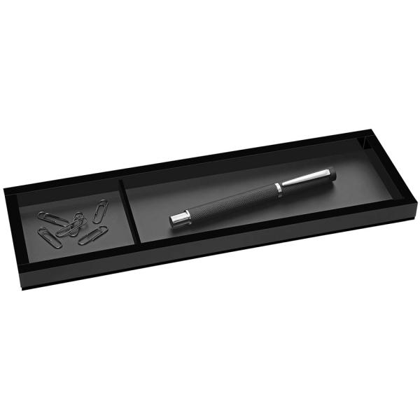 Stifteschale 'black office', 2 Fächer, schwarz WEDO 63 1601 (4003801861043)