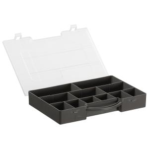 Sortimentskasten HOBBY BOX SMALL, grau plast team 12090806 (5707672723958)