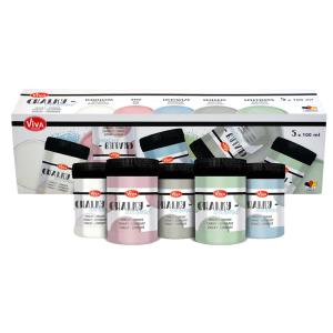 ViVA DECOR Kreidefarben-Set 'Chalky pastell', 5-teilig Viva Decor 800189000 (4042972159924)