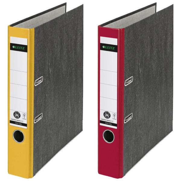 Wolkenmarmor-Ordner, 180 Grad, DIN A4, 52 mm, grau LEITZ 1050-50-85 (4002432359455)