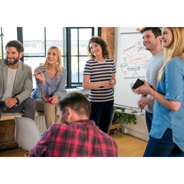 Flipchart Mobil Stahl Nano Clean, magnethaftend, weiß nobo 1901916 (5028252170871)