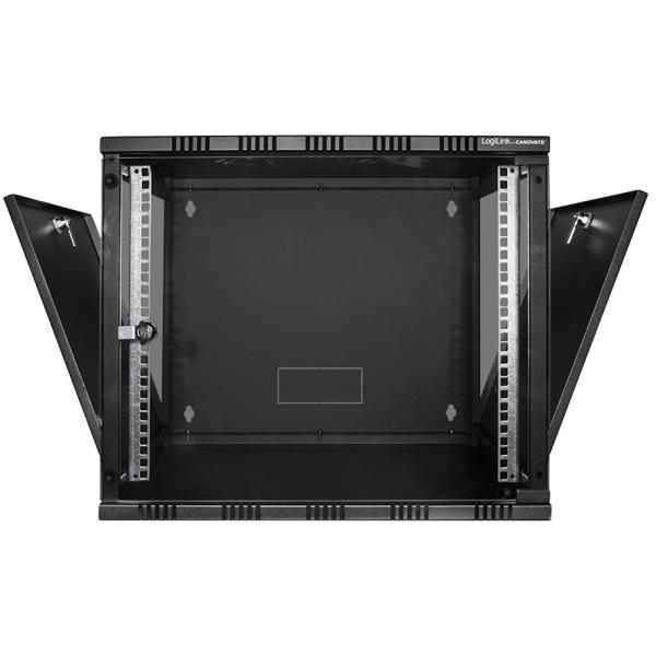 LogiLink 19' Wandverteiler, unmontiert, 15 HE, schwarz W15A54B (8698800002373)
