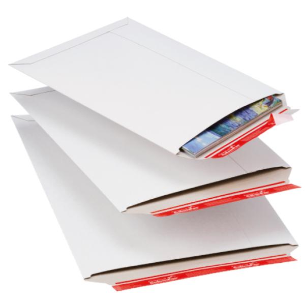 Versandtaschen Vollpappe 170x245x30 mm (A5) weiß COLOMPAC 30000195 (4033657120100)