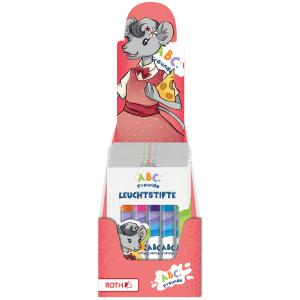 Mini-Fasermaler / Leuchtstifte 'ABC Freunde', Display ROTH 679522 (4028279680125)