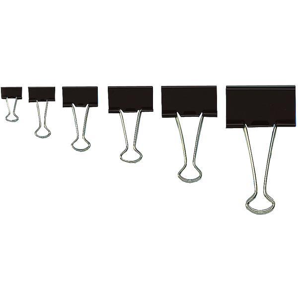 Foldback-Klammer, (B)15 mm, Klemmweite: 7 mm, schwarz WEDO 64 21415 (4003801727554)