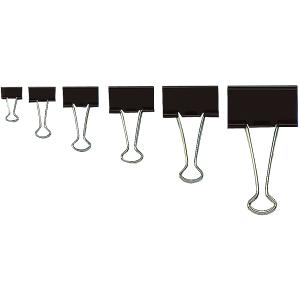 Foldback-Klammer, (B)19 mm, Klemmweite 7 mm, schwarz WEDO 64 21419 (4003801019512)