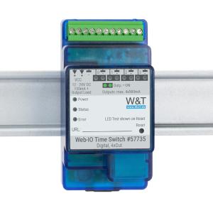 Web-IO Time Switch Digital 4xOut, 10/ 100BaseT, blau W&T 57735 (4010344577355)