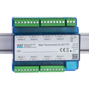 WebThermograph 8x, zur Erfassung von 8 Temperaturpunkten W&T 57778 (4010344577782)
