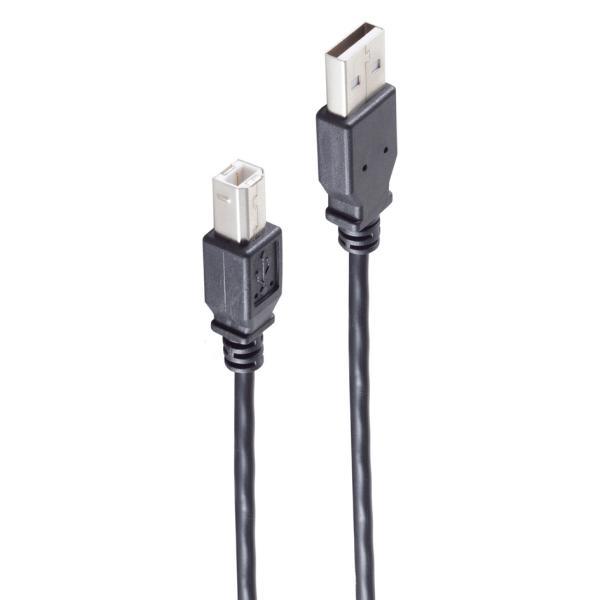 BASIC-S USB 2.0 Kabel, A-Stecker - B-Stecker shiverpeaks BS13-23025 (4017538094513)