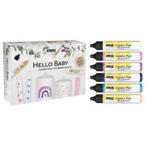Candle Pen 'Hello Baby', 6er-Set KREUL 49758 (4000798127978)