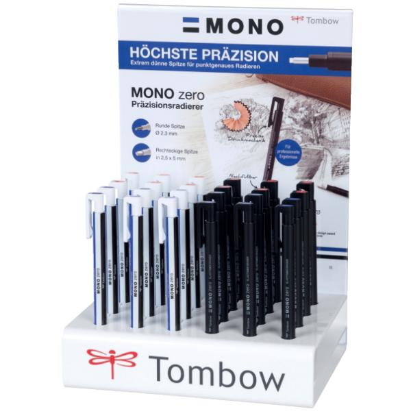 Tombow Radierstift 'MONO zero', 24er Display TOMBOW EH-KU-24P-A (4003198501959)