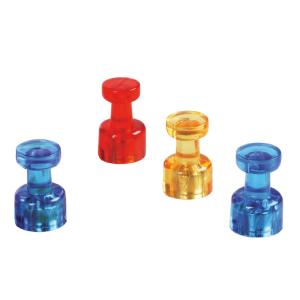 Magnet-Memohalter, Durchmesser: 11 mm, rot magnetoplan 1666118 (4013695024868)