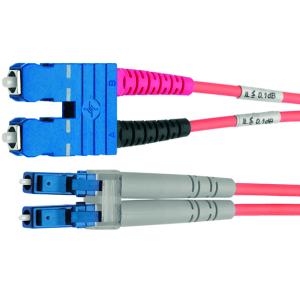 Telegärtner LWL Patchkabel, LC-Duplex - SC-Duplex, OM3, 1 m 100012141 (4018359330996)