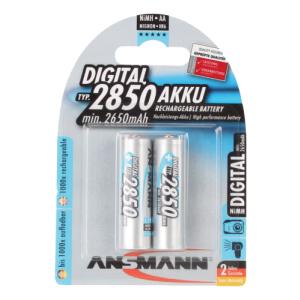 Digital NiMH Akku, Mignon AA, 2.850 mAh, 4er Blister ANSMANN 5035092 (4013674350926)