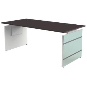 Wangen-Schreibtisch LUGANO, (B)1.600 mm, anthrazit kerkmann 11433413 (4044917431195)