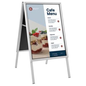Plakatständer CLASSIC, B1, silber EUROPEL 355111 (8713931311122)