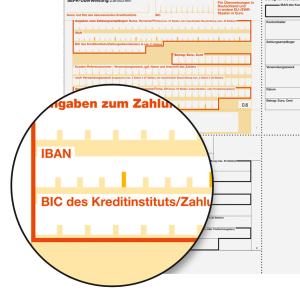 Bankformular 'PC-SEPA-Überweisung', DIN A4 sigel ZV572 (4004360887871)