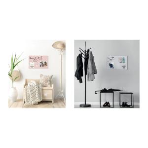 Glas-Magnettafel artverum, mint, (B)600 x (H)400 mm sigel GL515 (4004360794803)