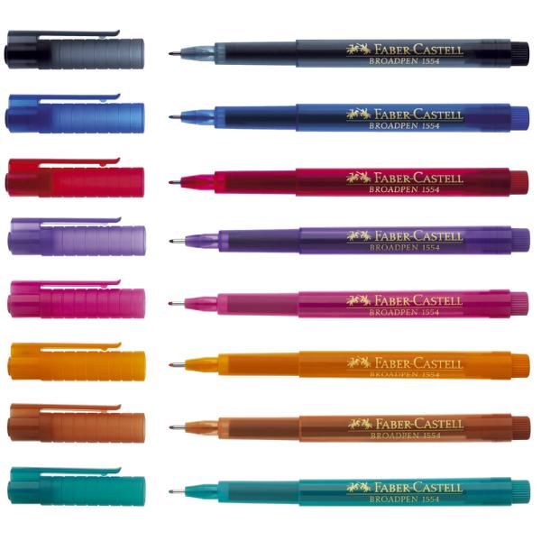 FABER-CASTELL Fineliner BROADPEN, violett Faber-Castell 155436 (4005401554363)