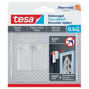 Powerstrips Klebenagel für Tapeten und Putz, 0, 5 kg tesa 77772-00000-00 (4042448340467)