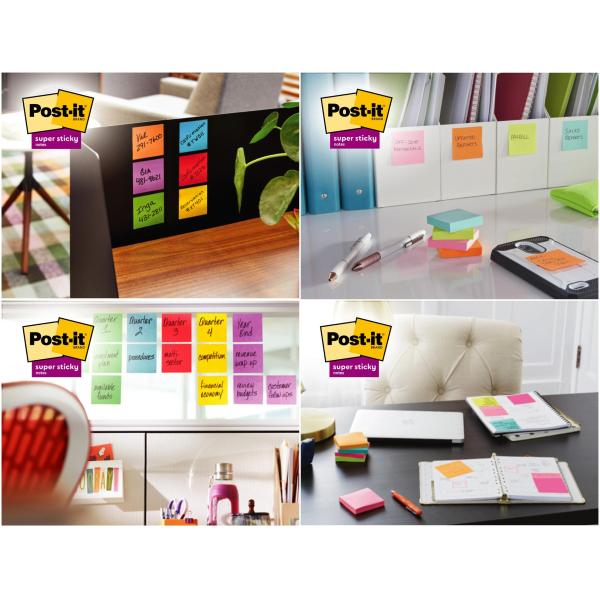 Haftnotizblock Playful 47,6x47,6 mm 12x 90 Blatt sortiert POST-IT 622-12SS-PLAY (4064035065713)