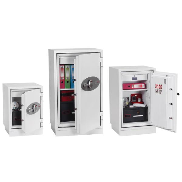 Datenschutz-Tresor DATACOMBI DS2502E, signalweiß phoenix (5032548000384)