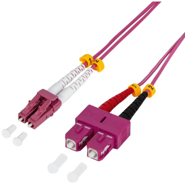 LogiLink LWL Patchkabel, LC-Duplex - SC-Duplex, OM4, 15, 0 m FP4LS15 (4052792017533)