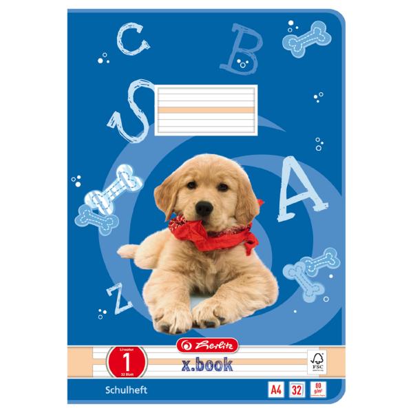Schulheft x.book, DIN A4, Lineatur 2 / liniert herlitz 400128882 (4008110283579)