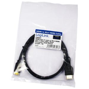 HDMI Kabel, A-Stecker - C-Stecker Mini, 1, 0 m LogiLink CH0021 (4260113573273)