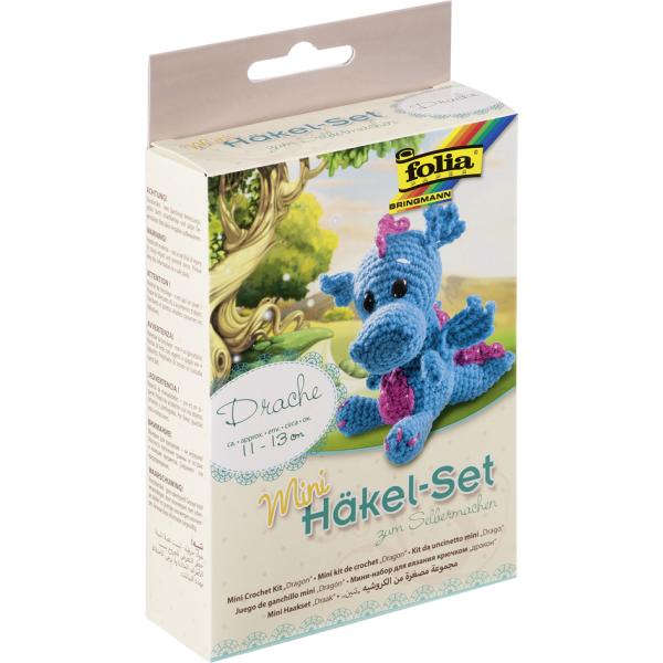 Mini-Häkelset 'Drache' folia 23911 (4001868093261)