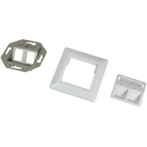 LogiLink Unterputzdose für Keystone Module, 2-fach NK4020 (4052792032062)