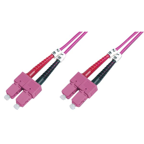LWL Patchkabel, SC-Duplex - SC-Duplex, OM4, 1, 0 m DIGITUS DK-2522-01-4 (4016032308850)