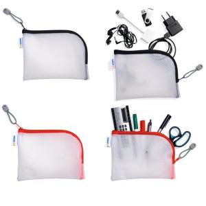 Reißverschlusstasche 'Mesh Bags', DIN A6, orange HERMA 20028 (4008705200288)