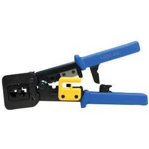 LogiLink Crimpzange mit Abschneidevorrichtung, blau/ gelb WZ0037 (4052792051353)