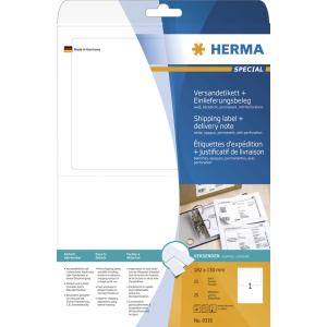 Versand-Etiketten + Einlieferungsbeleg SPECIAL HERMA 8316 (4008705083164)