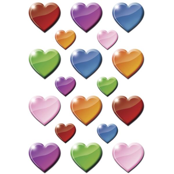 HERMA_ HERMA Sticker bunte Herzen (4008705034036)