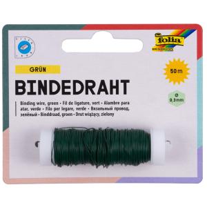 Bindedraht, 0, 3 mm x 50 m, grün, aus Eisen folia 79158 (4001868032710)
