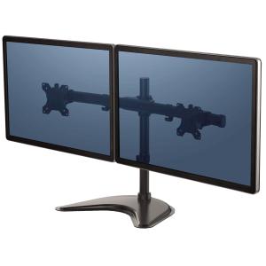 Doppel-Monitorarm Seasa mit Standfuß, schwarz Fellowes 8043701 (0043859728008)