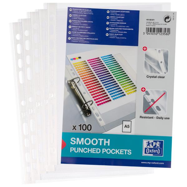 Prospekthüllen DIN A5, PP, 0, 06 mm, glasklar Oxford 400025671 (3045050123580)