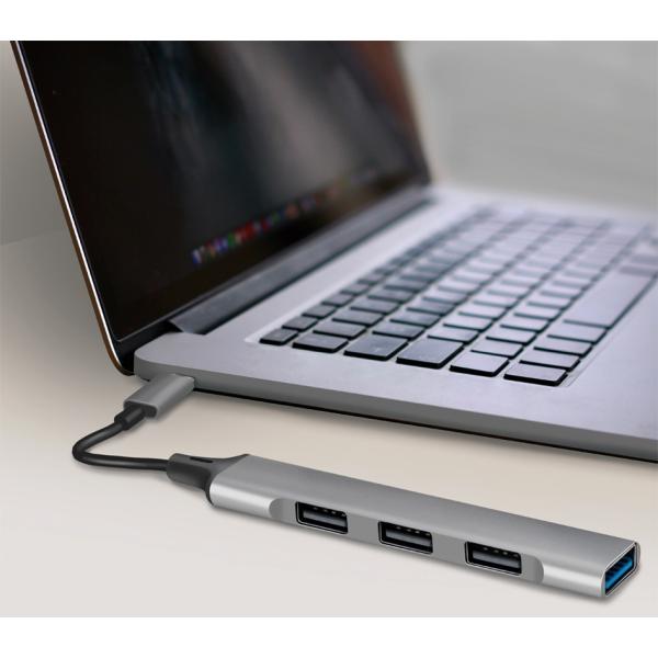 USB 3.2 Gen 1 Slim Hub, 4-Port, Aluminiumgehäuse LogiLink UA0392 (4052792066586)